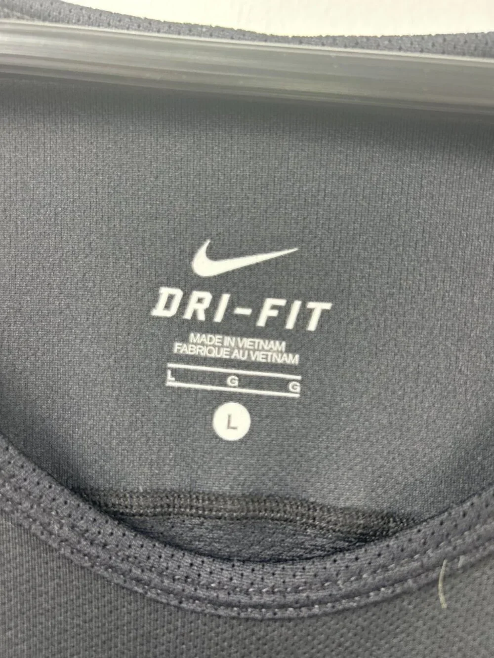 Nike Dri-Fit Black Racerback Athletic Tank Top Size L